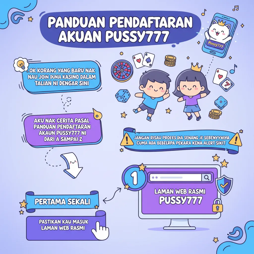 Panduan Pendaftaran Akaun Pussy777
