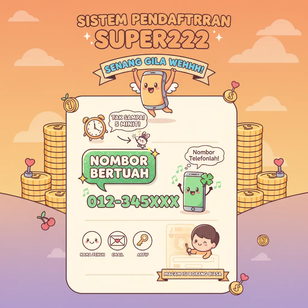 Sistem Pendaftaran Super222 & Bonus Kredit Percuma
